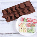 Cake Tools Baking Molds Santa Christmas Chocolate Mold Christmas Silicone Mold