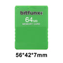 FMCB 1.966 Memory Card for Sony PS2 64MB Free McBoot Console Card (Green)