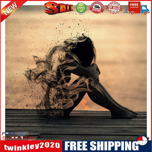 Dissipate Girl 40X40cm Frameless Oil Paint By Numbers Picture DIY Painting