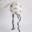 Halloween White Spider Paper Lanterns Reusable for Ghost Festival Items (30