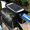 Bike Touch Screen Phone Bag Bicycle Top Tube Bag Riding Equipment (Green) Newly