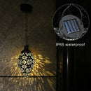 Solar Hanging Lights, Olive Shaped, Waterproof, Garden Metal Art LED Lamp Newly