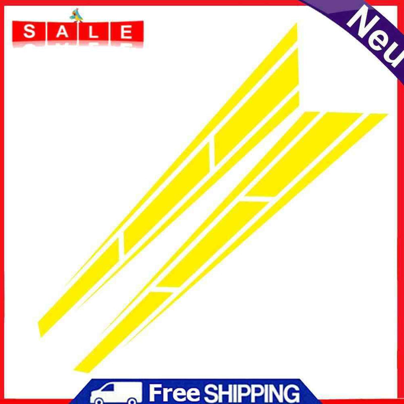 1 Pair Vinyl Car Hood Stickers Racing Sports Stripe Engine Cover Styling Decals