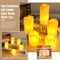 3 Pcs Battery Power LED Flameless Flickering Wax Candles | Pillar Home Decor_