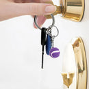 Tennis Key Pendant Simulation Tennis Pendant Key Ring Keychain_