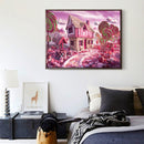 5D DIY Full Drill Diamond Painting Pink Candy Stick Cross Stitch Embroidery