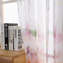 Colorful Butterlfly Offset Printing Burnt-out Curtain Sheer Organdy Panel