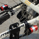 Bicycle Front Head Light 6LED MTB Fork Handlebar Safety Night Lamp (Red) Newly