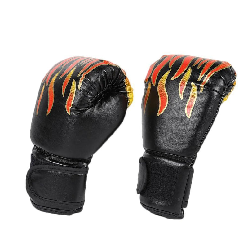 2pcs Boxing Fighting Gloves Kids Muay Thai Sparring Kickboxing Flame Gloves