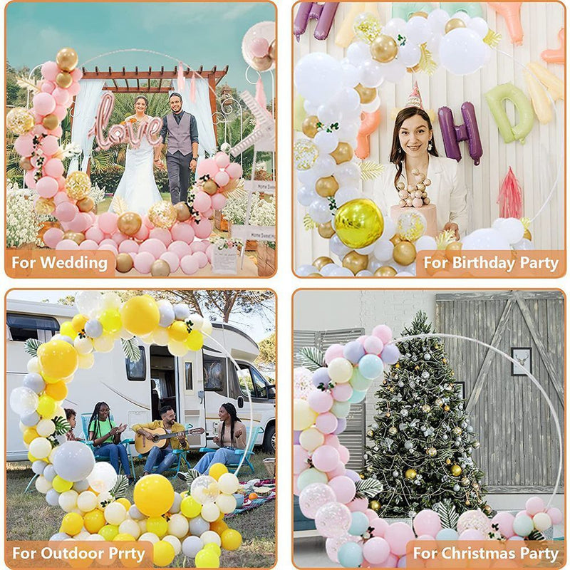 Wreath Frame Holder 59/70.8inch Round Balloon Arch With Stand Ring Balloon