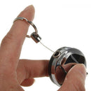 Clip Pull Metal Card Badge Holder Tools Retractable Key Chain Stainless Steel