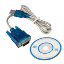 USB to RS232 Serial Port DB9 9 Pin Male COM Port Converter J6H8 Adapter U5X1