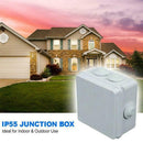 Enclosure Junction Boxs Adaptable ABS Plastic Waterproof Grey Electric IP65 J0X4