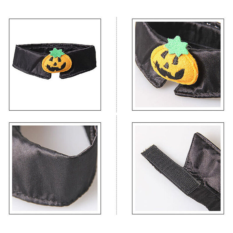 Cat Pumpkin Pattern Collar kitten Bow Tie Pet Puppy Elastic Necktie Pet Supplies