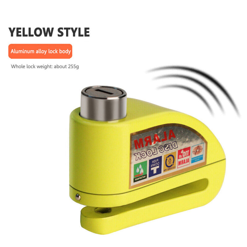 Motorcycle Bike Alarm Lock 110dB Loud Security Mountain Bicycle Disc Brake Lo
