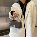 Street Alligator Messenger Bag PU Leather Women Clasp Chain Shoulder Clutch Tote