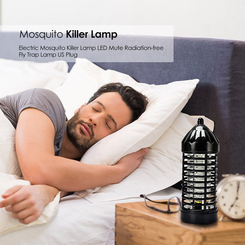 LED Insect Fly Bug Trap Mute Luring Mosquito Repellent Killer Lamp (EU) Newly