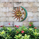 Metal Moon Sun Hanging Pendant Wall-mounted Art Craft Home Background Wall Decor