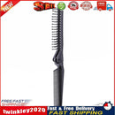 Folding Hair Comb Anti Static Plastic Foldable Beard Pocket Brush (Black) Newly