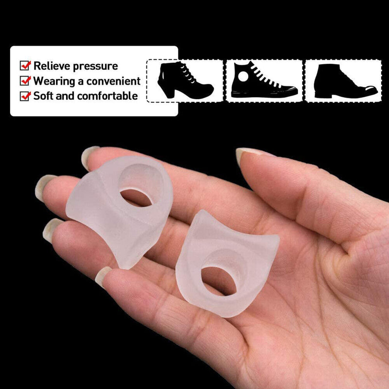 2pcs SEBS Toe Separator Split Ring Pad Overlap Thumb Hallux Valgus Correcti