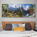 5D Rhinestone Mosaic Craft DIY Forest Animals Diamond Painting Picture Poster