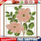 12 Months Flower Cross Stitch Printed Canvas DIY Needlework Set (June H428)