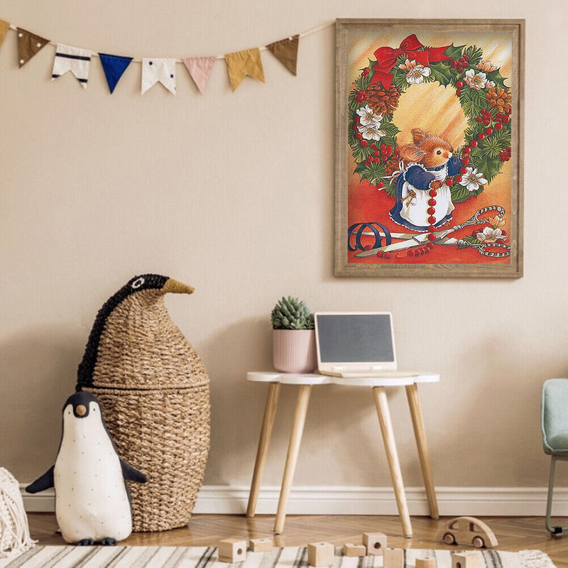 5D DIY Diamond Painting Rats Weaving Garland Full Drill Rhinestone Mosaic Kit