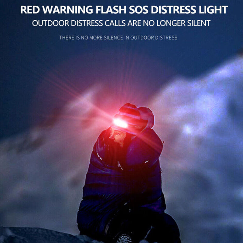 XPE+COB LED Headlamp Smart Wave Induction Waterproof Torch for Camping Cycling