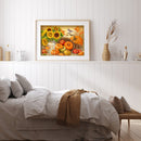 11CT Full Embroidery Pumpkin Flower Cotton Print Cross Stitch Home Decoration