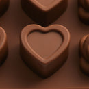 Making Christmas Chocolate Mold Wax Melts Ice Tray Rose Hearts Silicone Mould