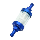 8mm CNC Aluminum Gas Fuel Oil Filter for ATV Dirt Pit Bike Motocross(Blue) Newly