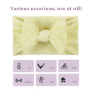 Soft Nylon Elastic Baby Headband Bows Knotted Newborn Girls Hair Accessories