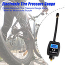For Motorcycle Bicycle Digital Electronic Tire Pressure Gauge Meter Tester