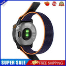Nylon Loop Strap for Garmin Fenix 7/6 Pro/5 Plus Watch Band (22mm Dark Blue