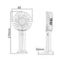 Mini Portable Fan Handheld USB Charging Air Cooling Powerful Fans (White)