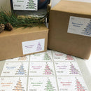 Luxury Christmas stickers labels gift tags present & envelope seals - Pack C