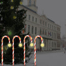 8pcs Solar Powered Christmas Candy Cane Lights Outdoor LED Home Garden Decor