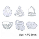 6pcs Carbon Steel Christmas Tree Decor Cutting Dies Stencils For DIY Card-1