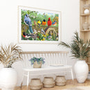 Full Embroidery Little Bird Pattern Printed 11CT DIY Cross Stitch Home Decor Kit
