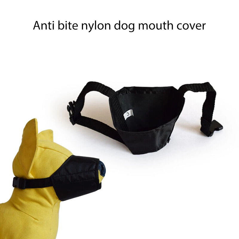 Adjustable Oxford Cloth Stop Bite Dog Muzzles Safety Breathable Pet Mouth Cov