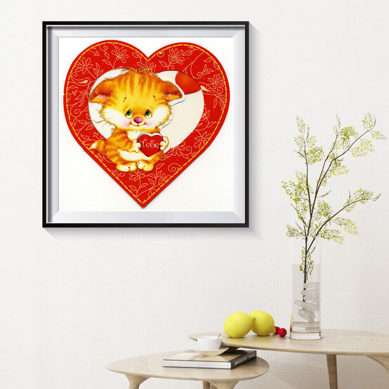5D DIY Diamond Painting Valentines Day Love Full Round Drill Decor Art Picture