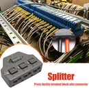 3 Ports Wire Connector Distribution LED Terminal Block Cable Splitter (A)