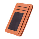 Women Wallets PU Leather Solid Color Fashion Short Multi-slot Card Purse Holder