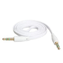 3.5mm Male to Male Stereo Audio Jack AUX Auxiliary Cable for iPod MP3 White