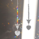 Crystal Pendant Craft Butterfly Love Indoor Outdoor Garden Hanging Light Catcher