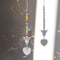 Crystal Pendant Craft Butterfly Love Indoor Outdoor Garden Hanging Light Catcher