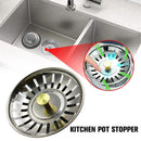 For Kitchen Sink Plug Strainer Drainer Steel Replacement Waste G4K3