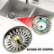 For Kitchen Sink Plug Strainer Drainer Steel Replacement Waste G4K3