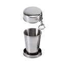 Outdoor Camping Travel Folding Cup Stainless Steel Foldable Retractable Mugs