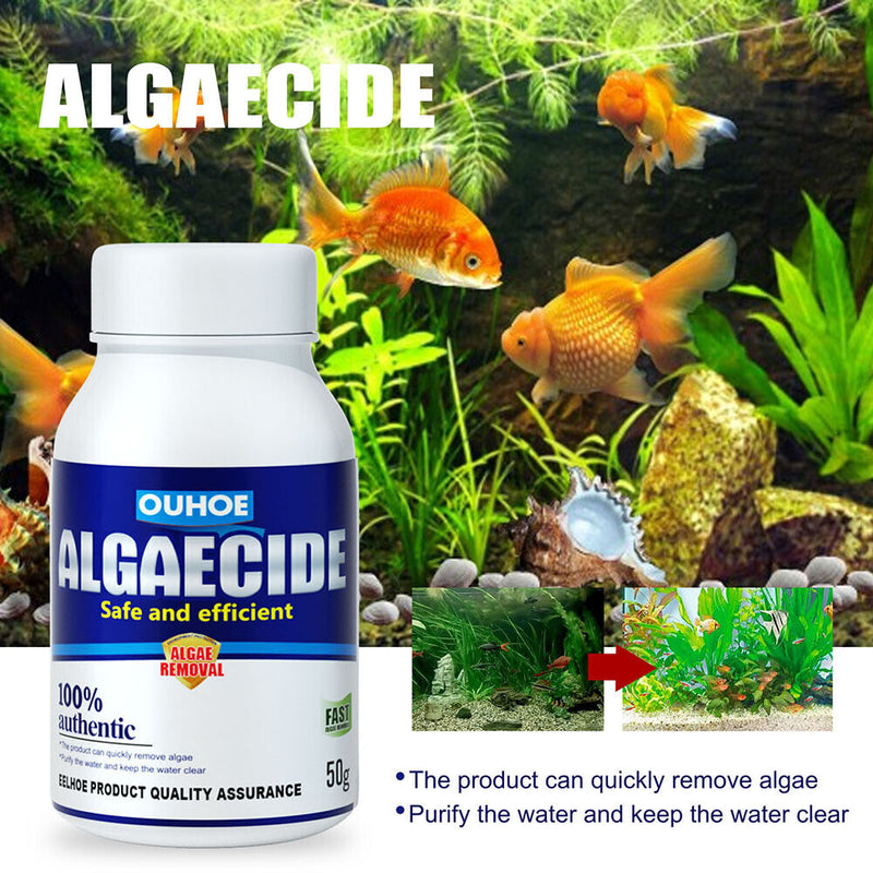 Aquarium Algaecide Water Algae Fish Tank Moss Remover Cleaning Aquatic Supp